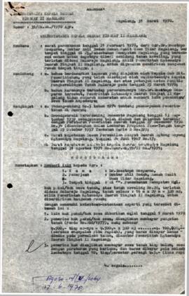 Surat Keputusan Walikotamadya Kepala  Daerah Tingkat II Magelang Nomer :40/Sk.Wk./1978 Agr