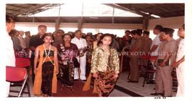 Suasana Penyambutan Gubernur Jawa Tengah Oleh Para Penjabat